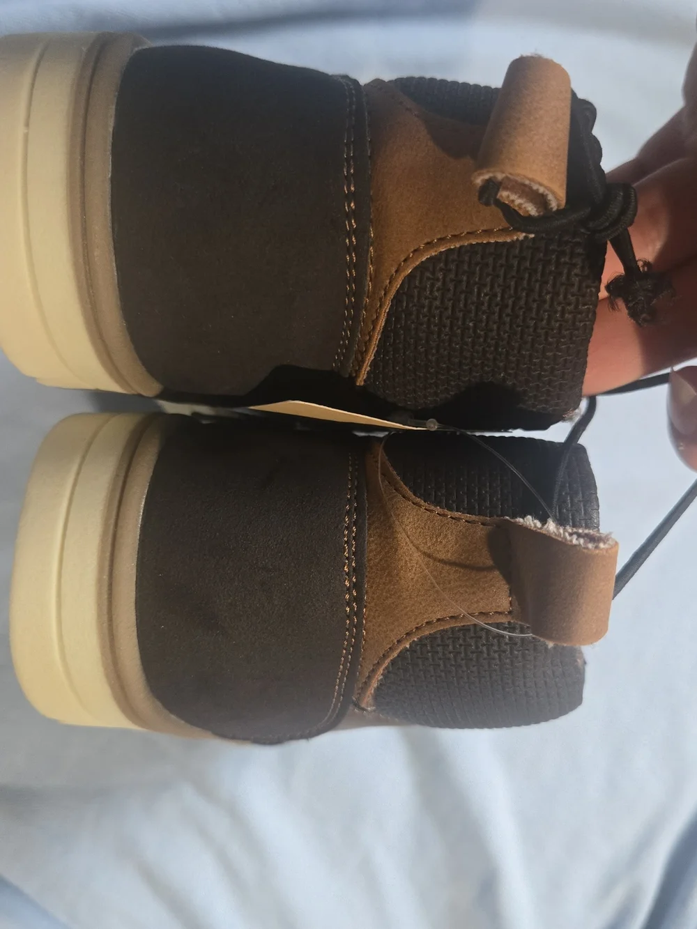 Kids' Brown Lace-Up Outdoor Boots - Comfortable Everyday Wear